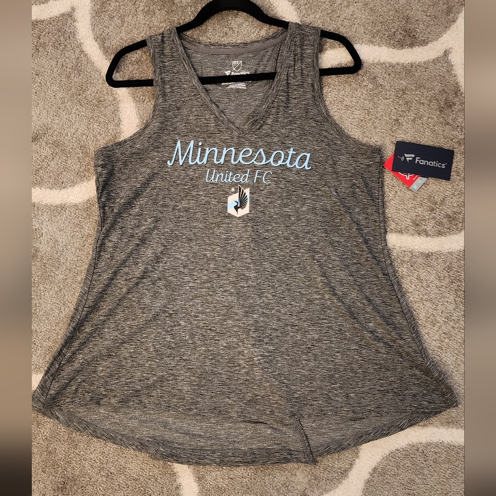 New Minnesota United FC Fanatics Branded women's V-Neck Tank